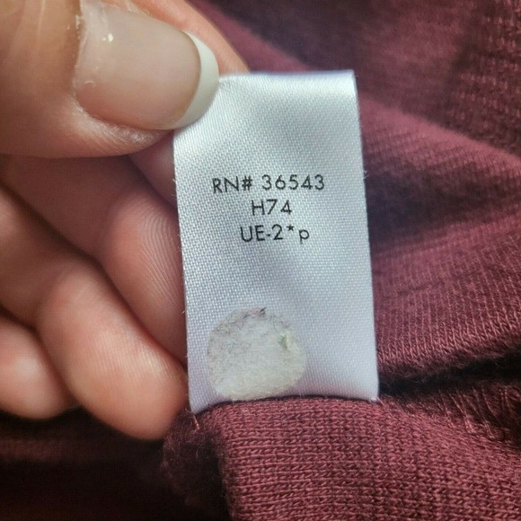 Calvin Klein Burgundy 1/4 Zip Collared Pullover Sweater Top Mens Size XL - Picture 6 of 11